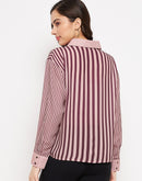 Madame  Pink Striped Shirt