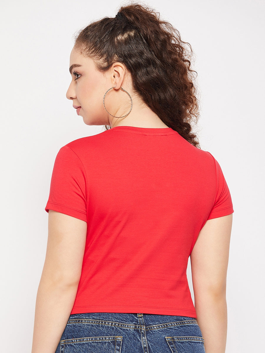 Camla Red Women T- Shirt