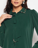 Camla Green Women Shirt