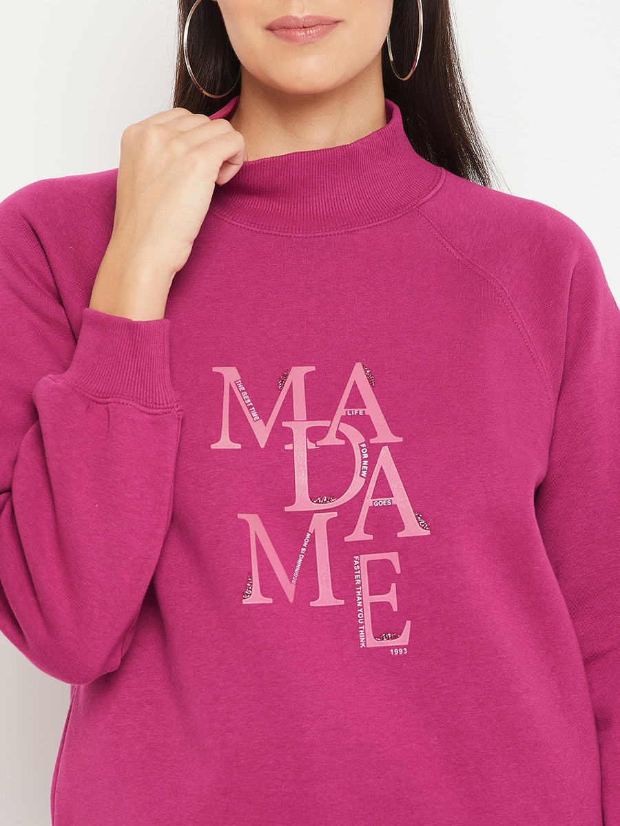 Madame  Maroon Sweatshirt