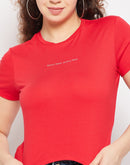 Camla Red Women T- Shirt