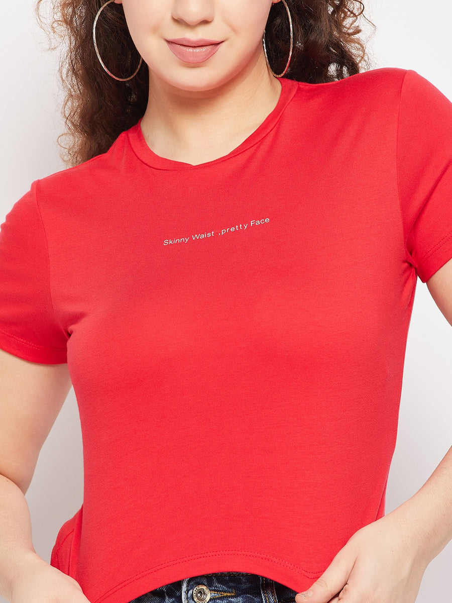 Camla Red Women T- Shirt