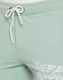 Camla Barcelona Sea Green Cotton Shorts