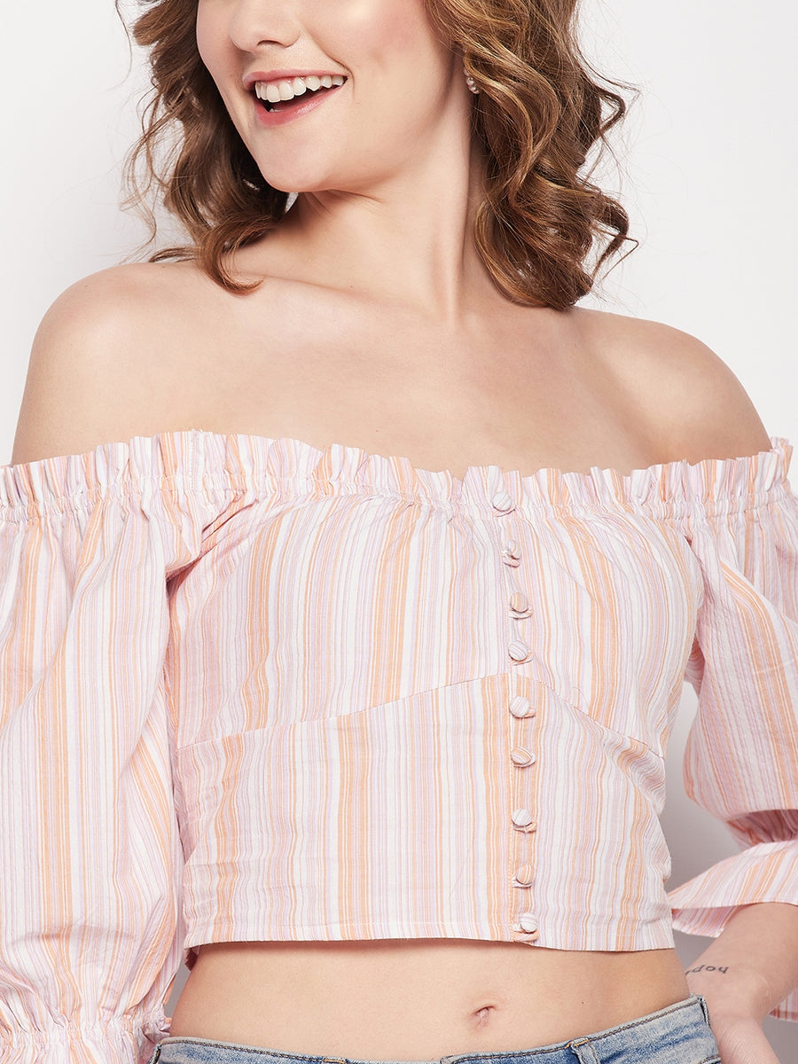 Camla Peach Women Top