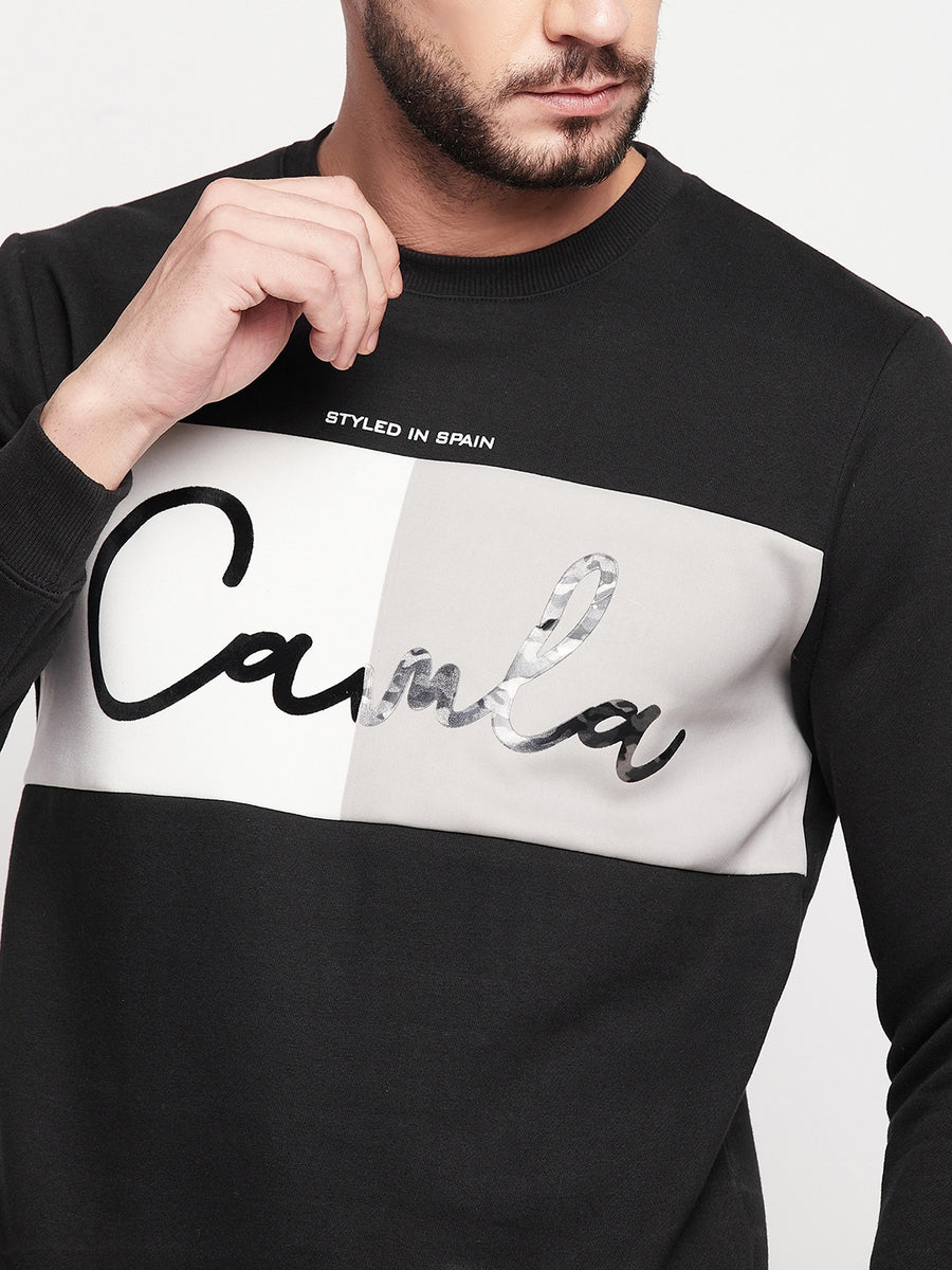 Camla Men Black Sweatshirt