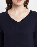 Madame  Navy Color Sweater
