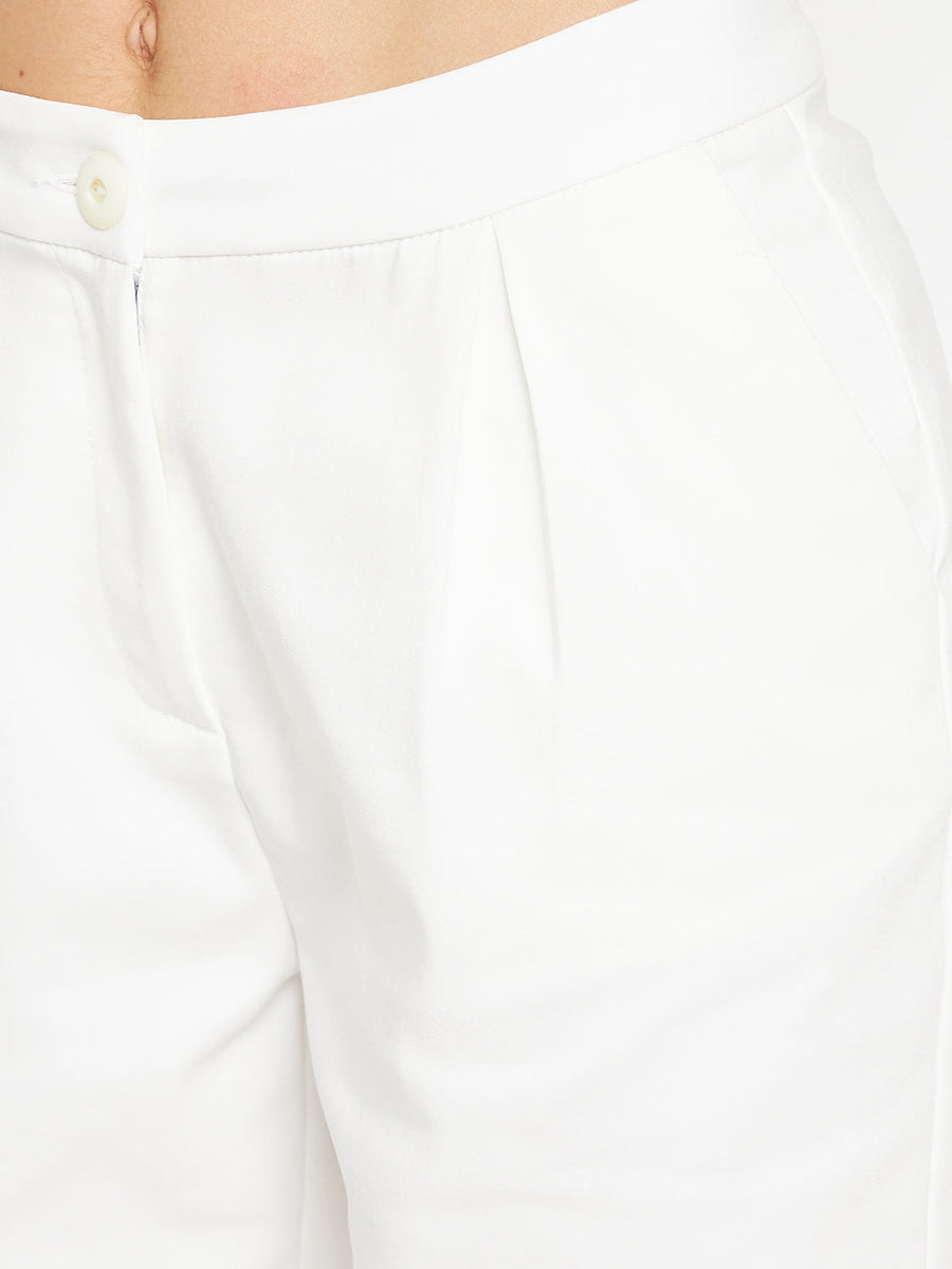 Camla White Shorts For Women