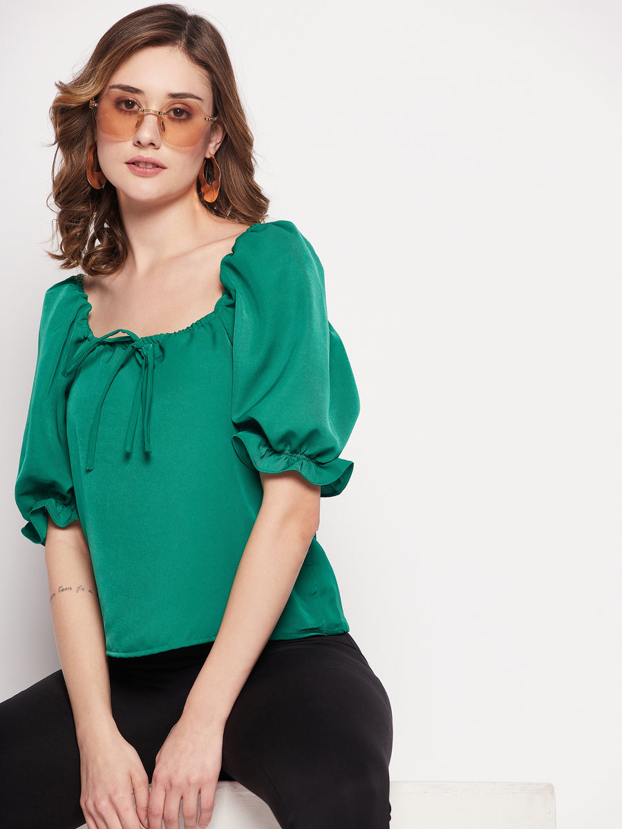 Camla Green Women Top