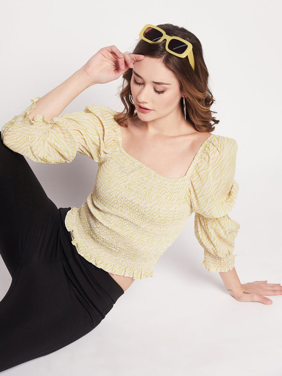 Camla Green Women Top