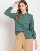 Madame  Green Solid Top