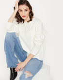 Camla Barcelona Cable Knit Off White Sweater