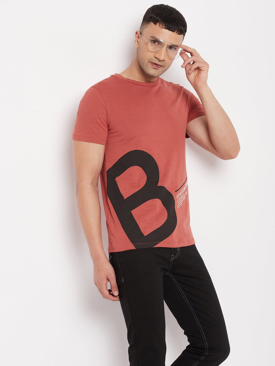 Camla Rust T- Shirt For Men