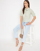 Camla Barcelona Green Top