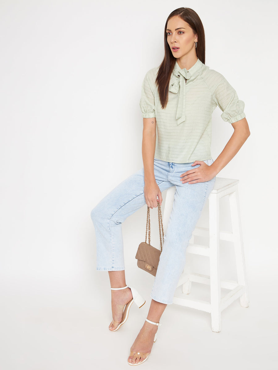 Camla Green  Top For Women