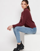 Camla Barcelona Shimmery Rust Red Sweater