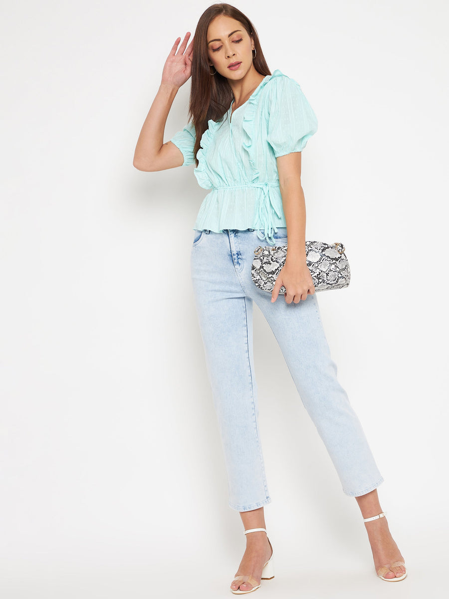 Camla Green  Top For Women