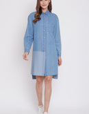 Camla Blue Shirt For Women