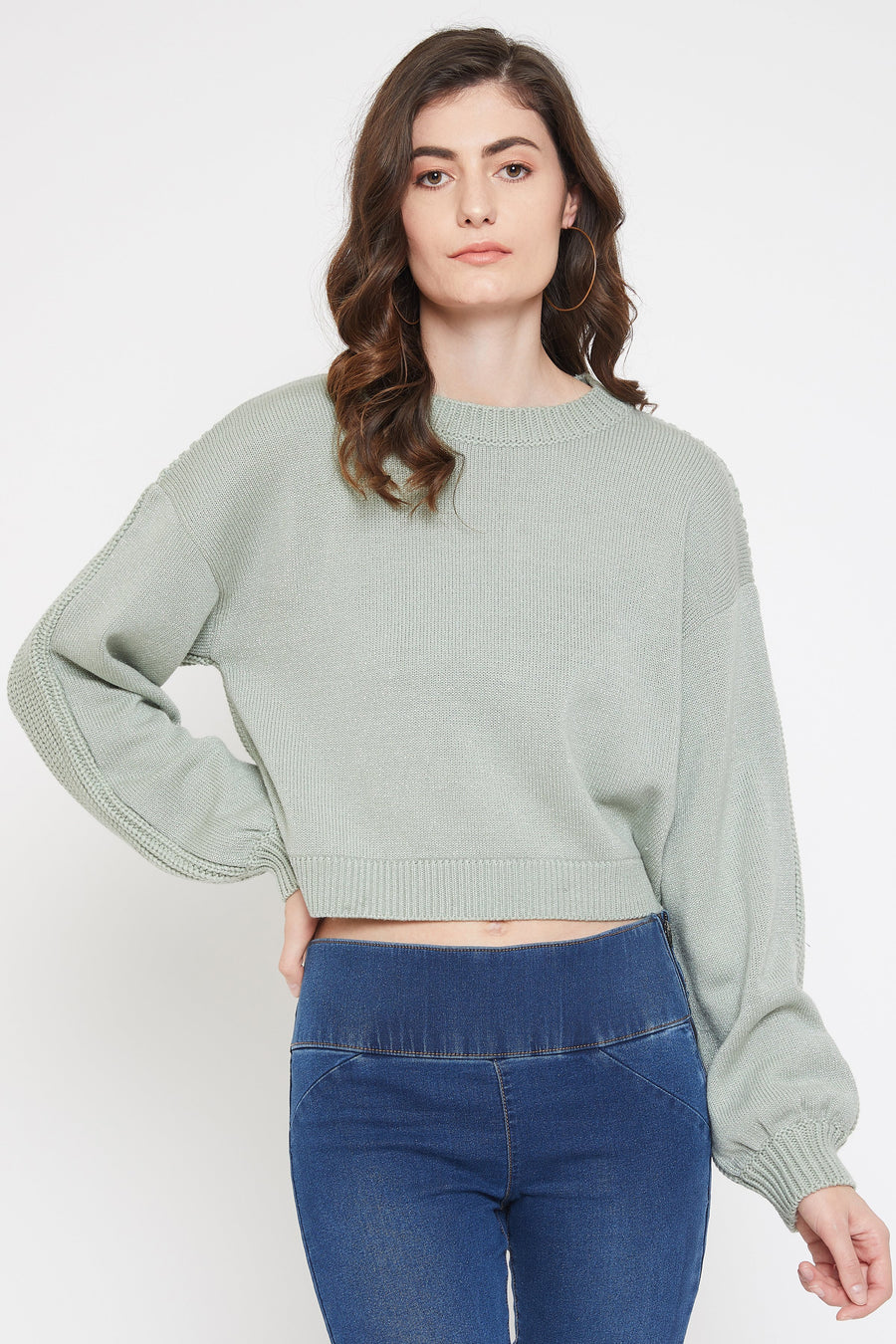 Camla Women Cropped Pullover Sweater