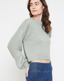 Camla Women Cropped Pullover Sweater