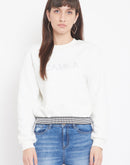 Camla Barcelona White Sweatshirt For Women