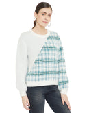 Madame  Green chequered Sweater