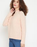 Madame  Peach Pullover Sweater