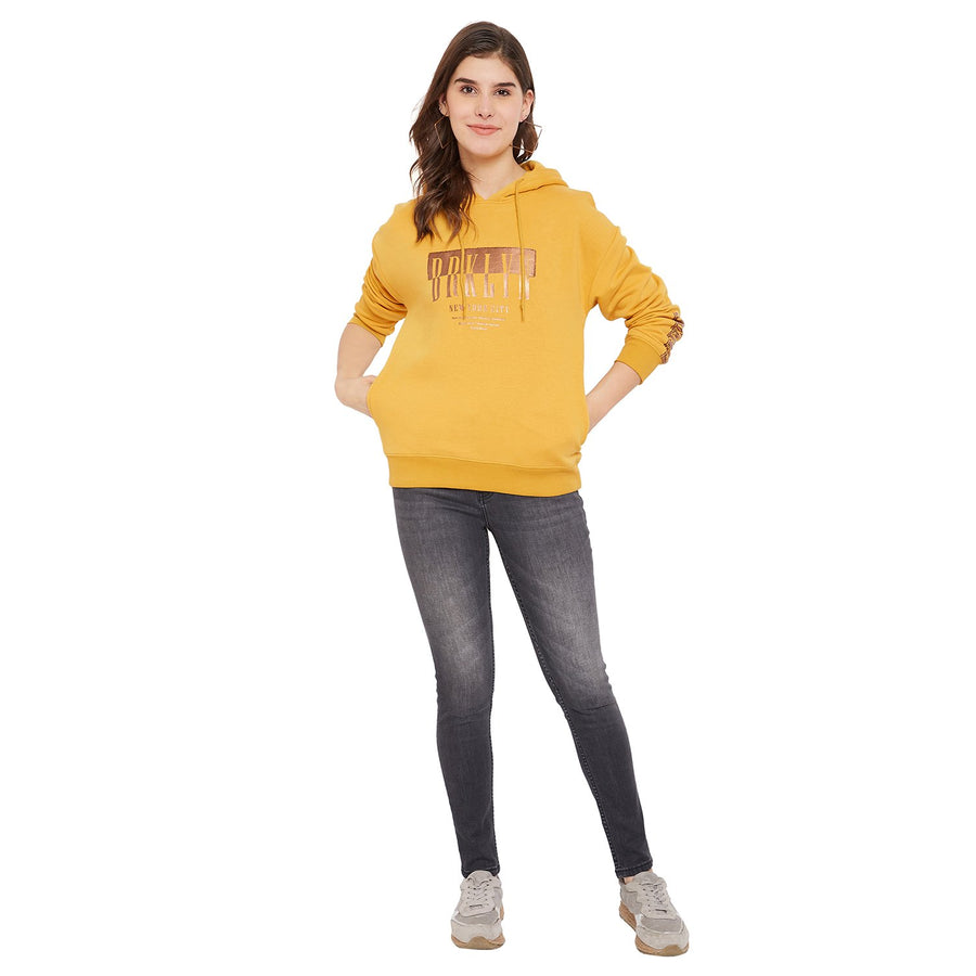Madame Women Yellow Sweatshirt